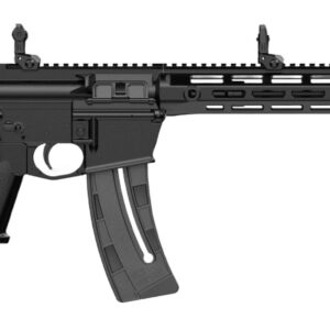 Black tactical rifle with magazine