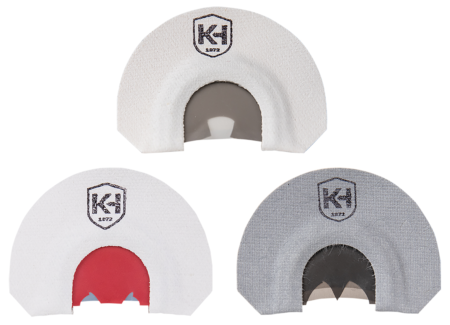 Three KH turkey diaphragm mouth calls
