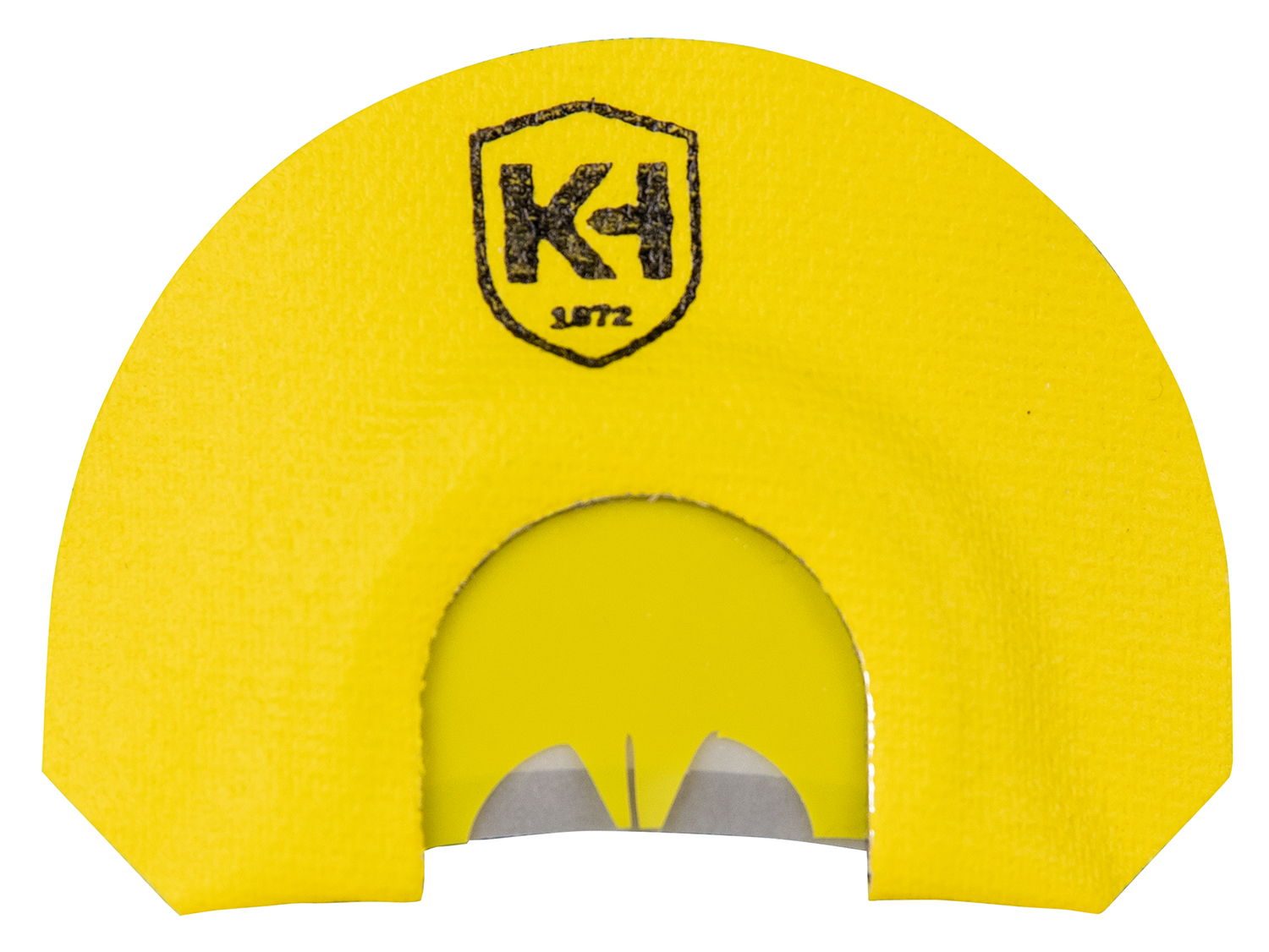 Yellow K4 turkey diaphragm call with reeds