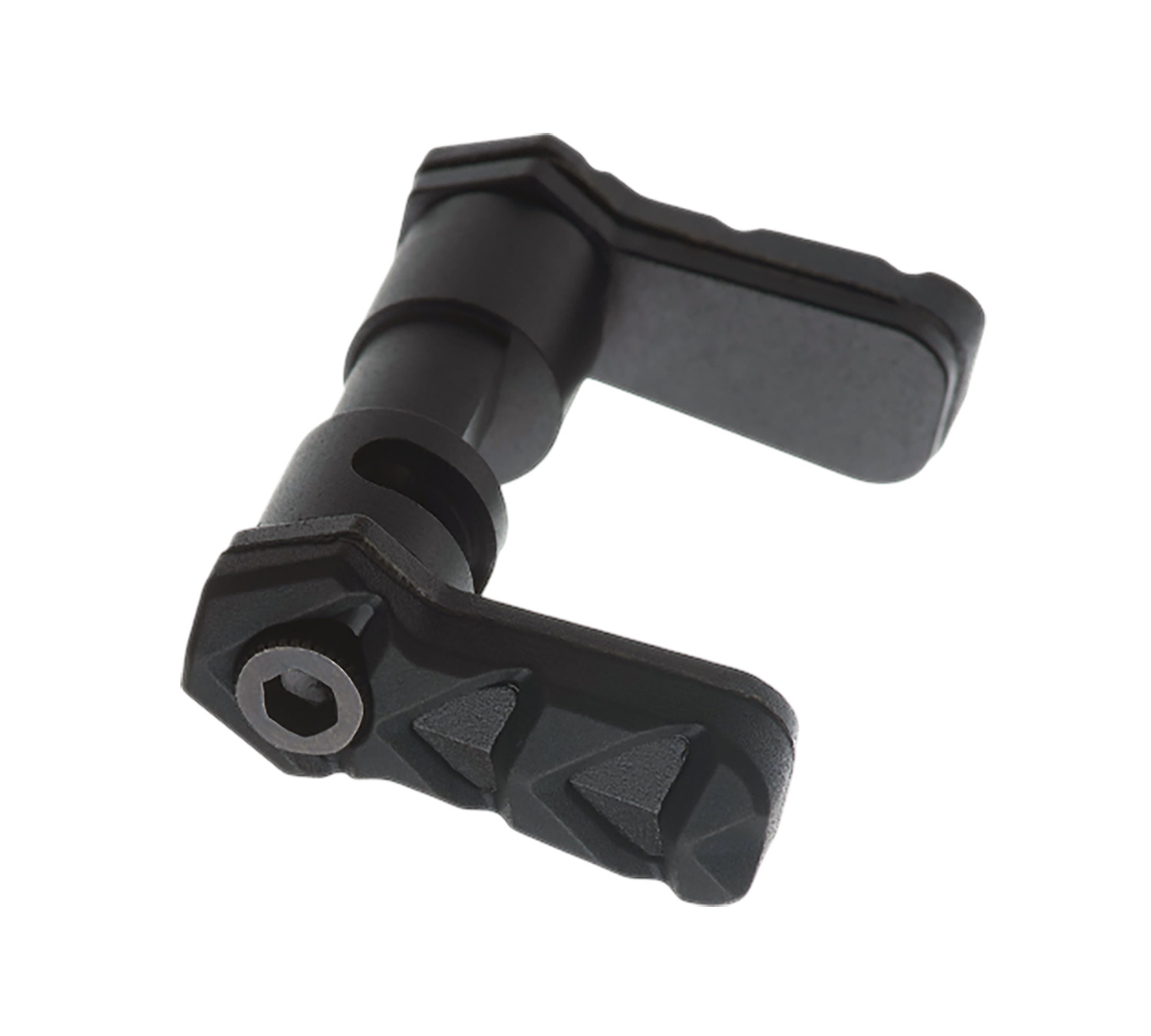 Black adjustable clamping lever with hex socket