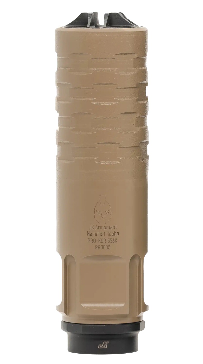 Tan JK Armament PRO-KOR 556K suppressor