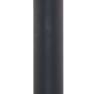 Black cylindrical firearm suppressor on white background
