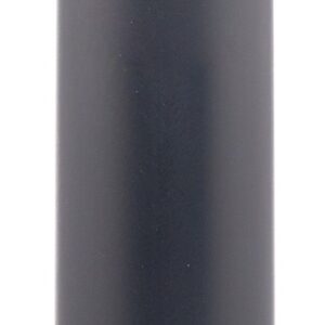 Black cylindrical firearm suppressor on white background