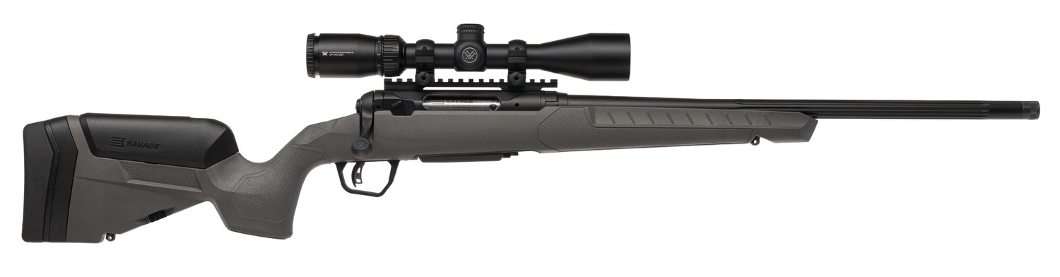 Bolt-action hunting rifle with mounted scope