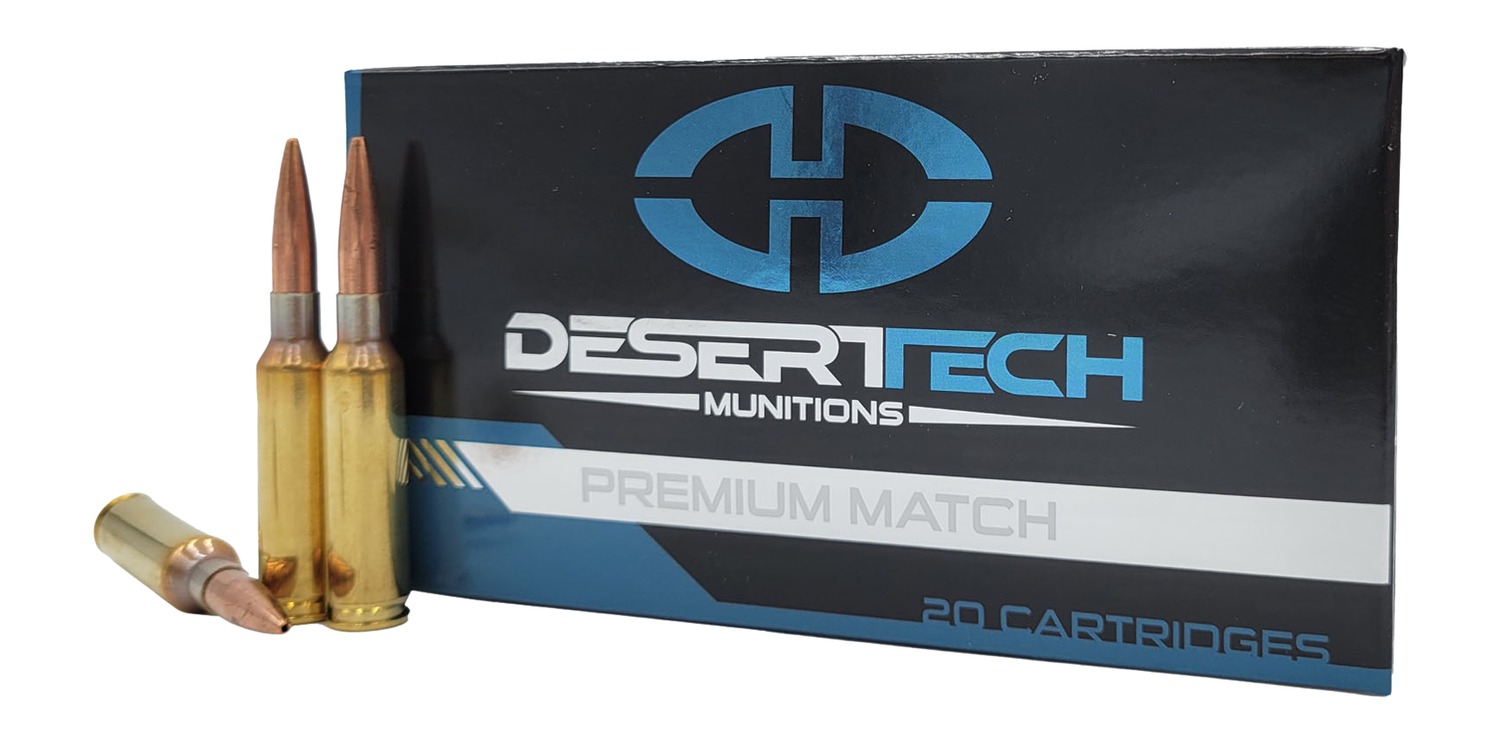 Desert Tech ammunition box with rifle cartridges