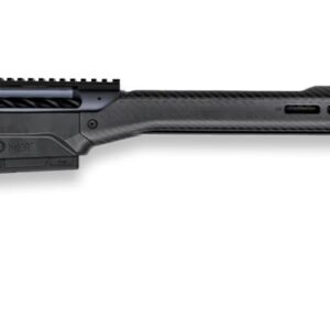 Modern bolt-action rifle with carbon fiber stock