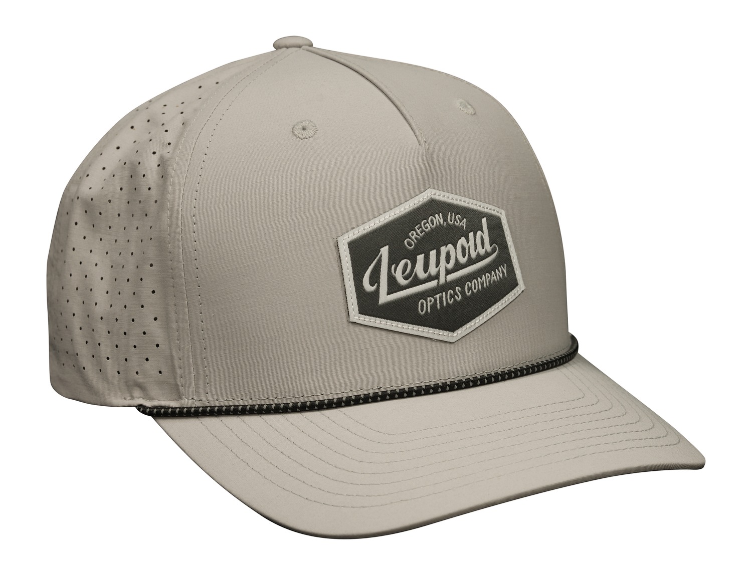 Beige Leupold Optics Company baseball cap