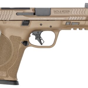 Tan Smith Wesson semi-automatic pistol side view