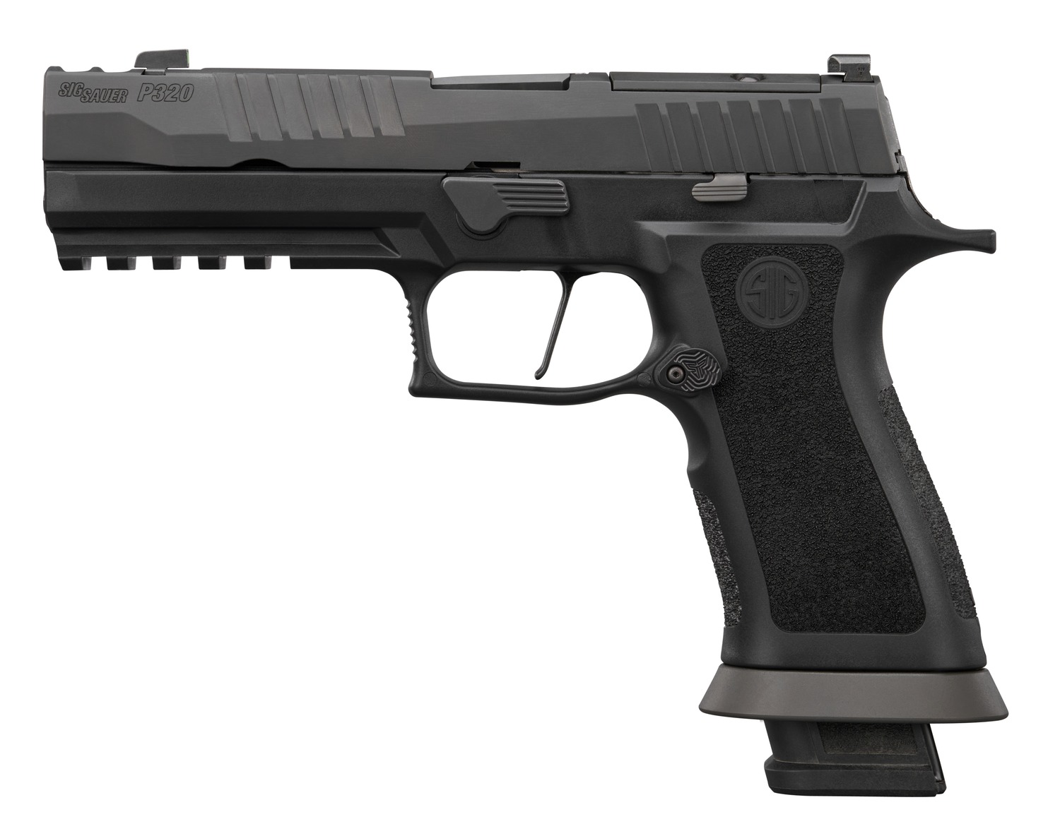 Black SIG Sauer P320 semi-automatic handgun