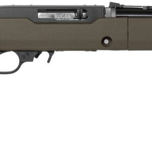 Side view of a modern tactical rifle.