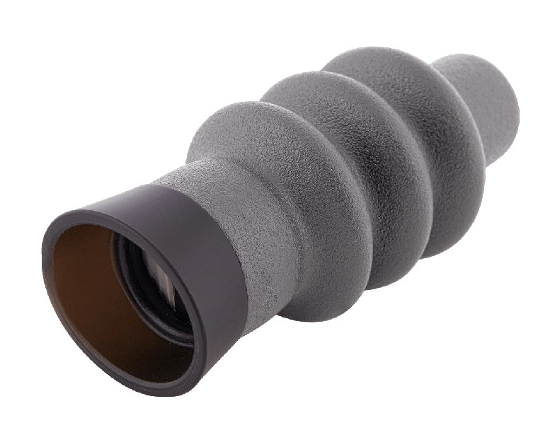 Gray monocular telescope with textured grip