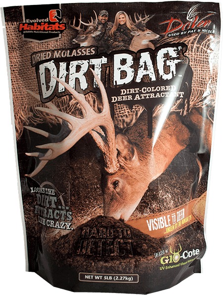 Bag of Dirt Bag deer attractant product