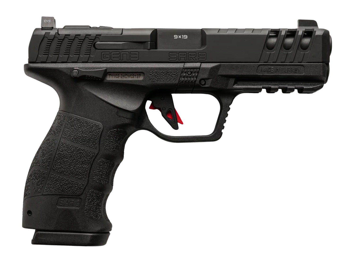 Black Sars Gen3 9mm semi-automatic pistol