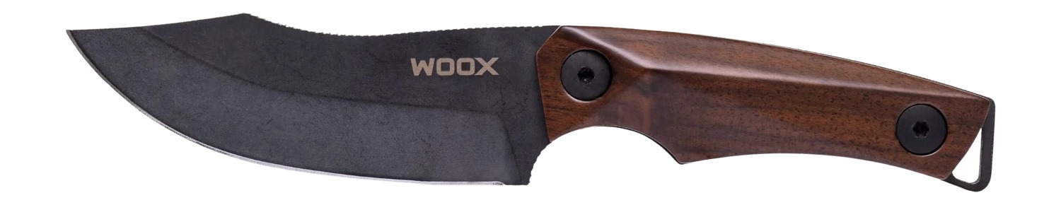 WOox fixed-blade knife with wooden handle