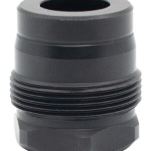 Black threaded metal connector