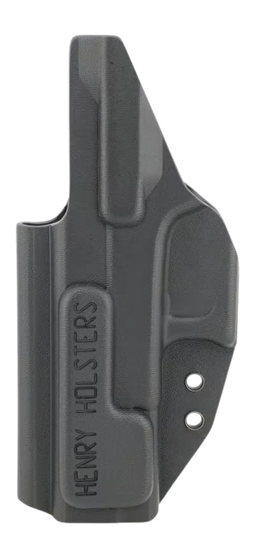 Black Kydex handgun holster with belt clip