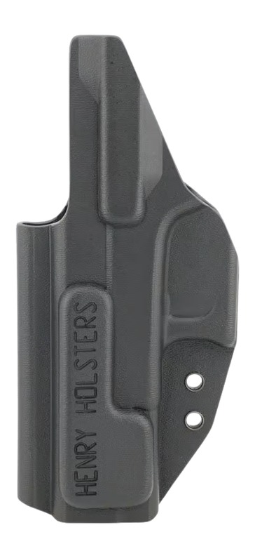 Black Kydex handgun holster with belt clip