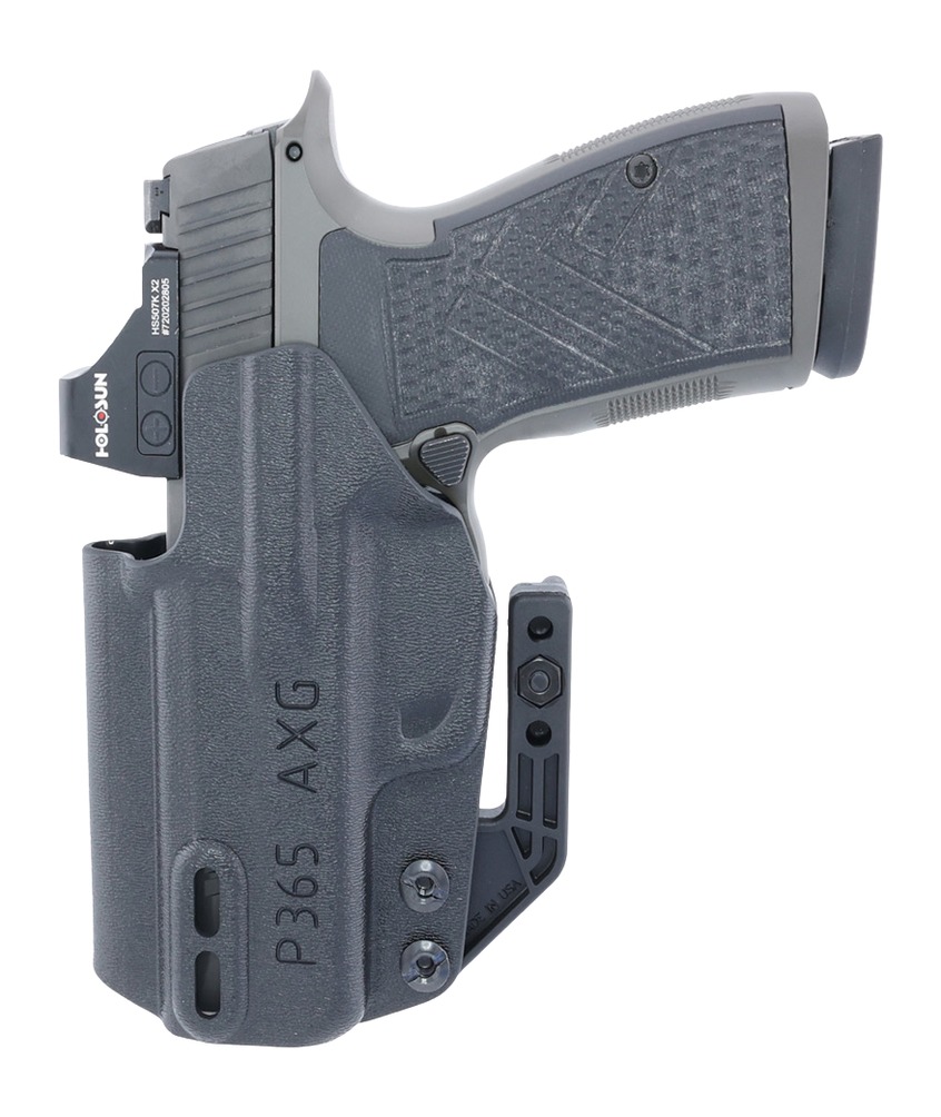 Sig Sauer P365 AXG in holster with optic
