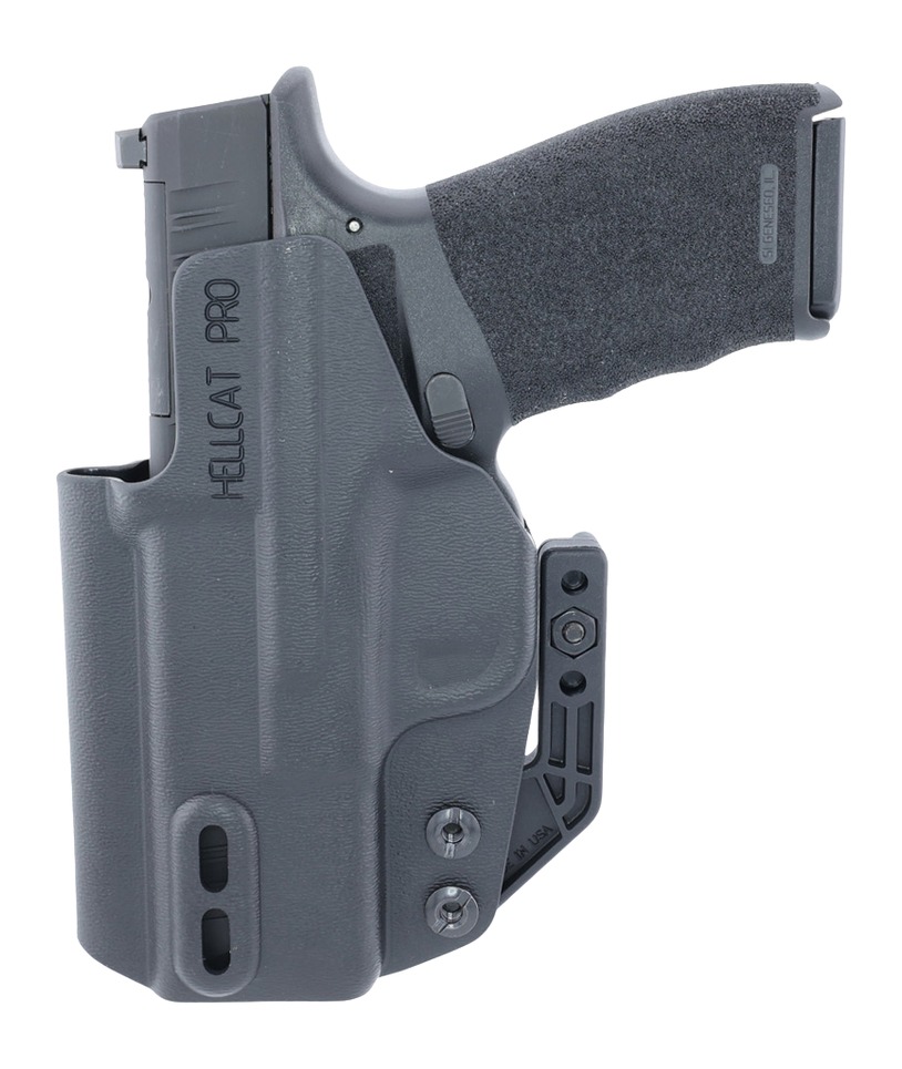 Handgun in gray Hellcat Pro holster