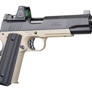 Custom two-tone handgun with red dot sight