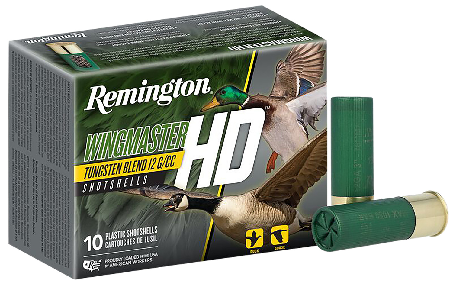Remington Wingmaster HD tungsten blend shotgun shells box