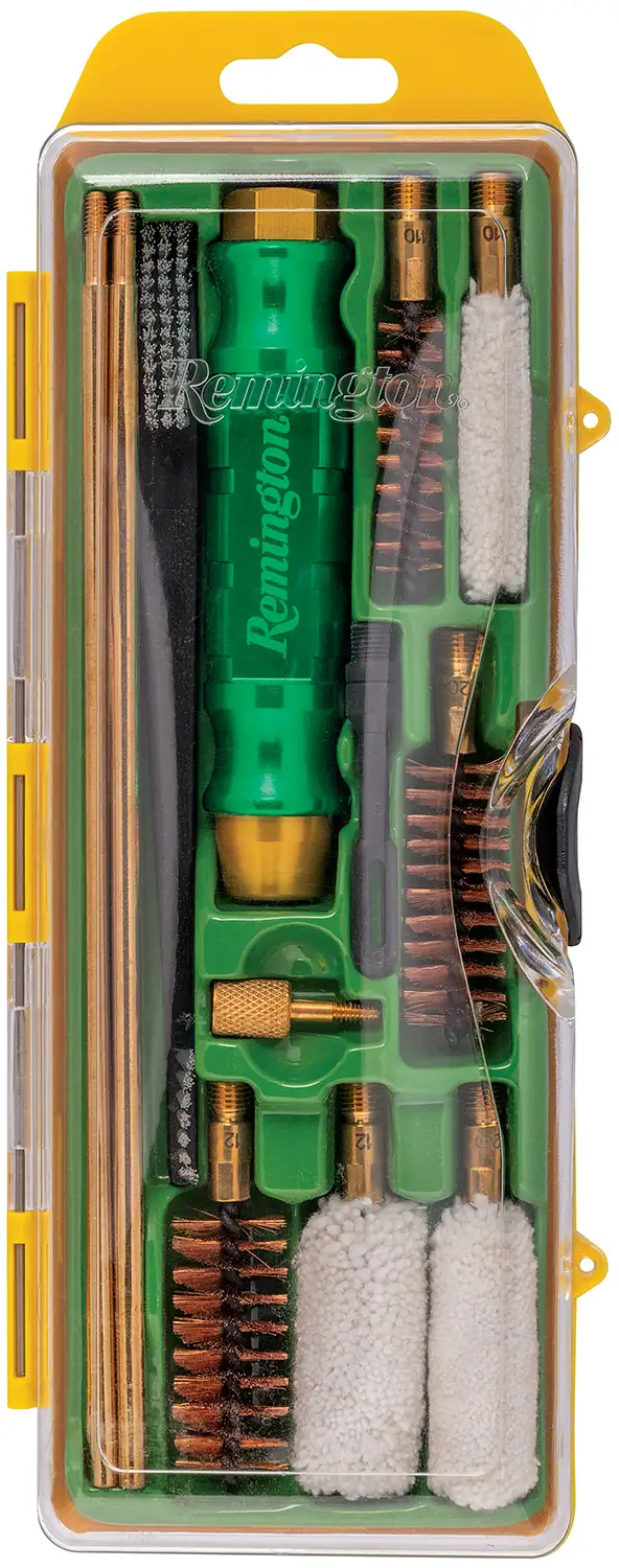 Remington gun cleaning kit with brushes and rods