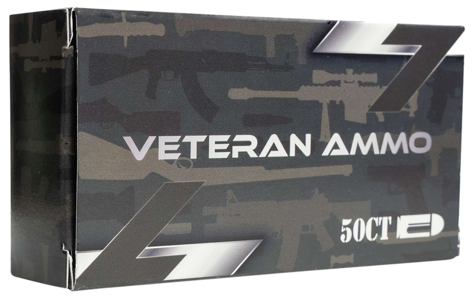 Box of Veteran Ammo, 50 count package.