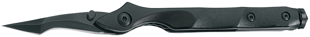 Black folding tactical pocket knife