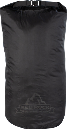 Black roll-top waterproof dry bag