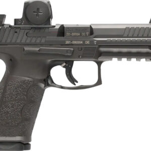 Side view of a semi-automatic handgun