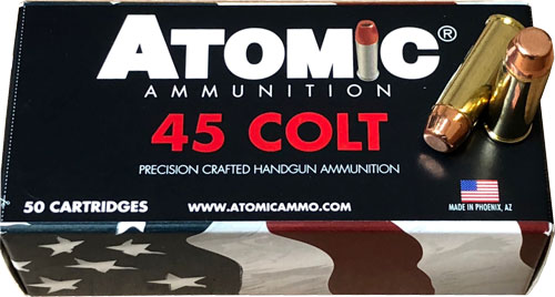 Atomic Ammunition 45 Colt cartridge box