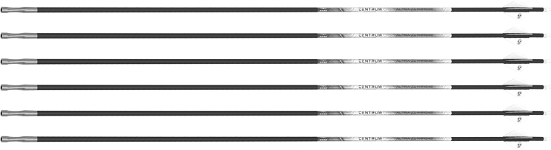 Set of golf club shafts on white background
