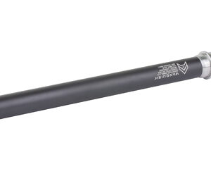 Black cylindrical metal rod with silver connector end