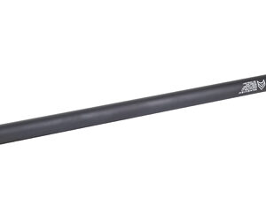 Long black cylindrical tube with metal ends