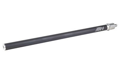 Long black cylindrical tube with metal ends