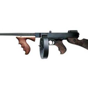 Vintage firearm with wooden features