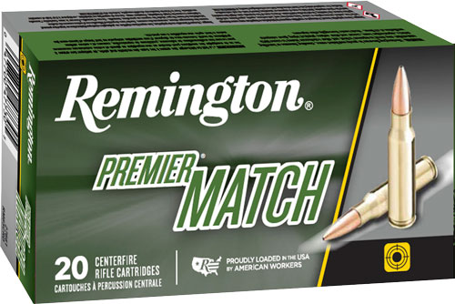 Remington Premier Match rifle cartridge box