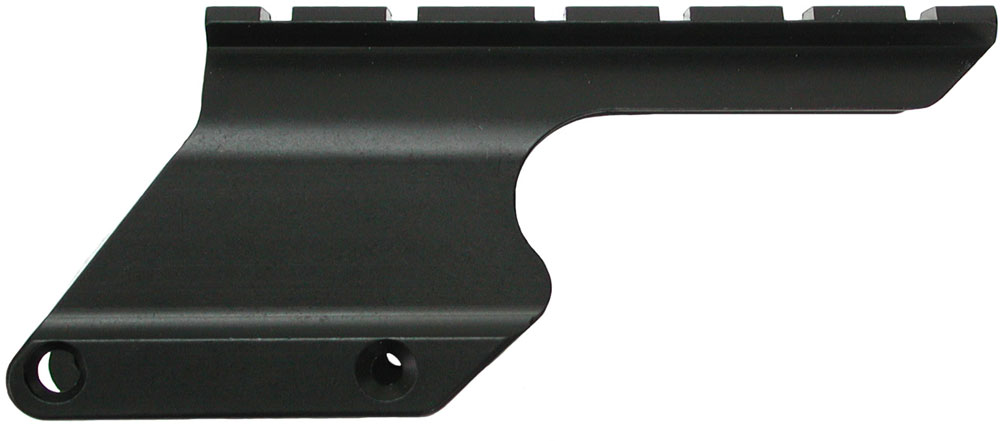 Black accessory rail for mounting equipment