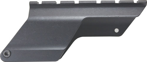 Black gun accessory rail attachment