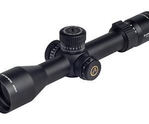 Black rifle scope isolated on white background