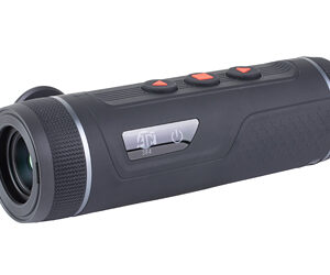 Black handheld monocular device with control buttons