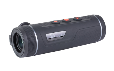 Black handheld monocular device with control buttons
