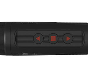 Black portable Bluetooth speaker with control buttons
