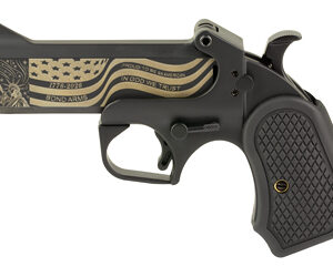 Engraved derringer pistol with American flag design