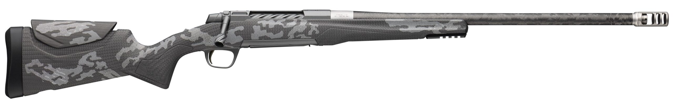 Right side view of a modern rifle