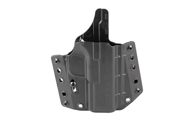 Black Kydex handgun holster with belt clip