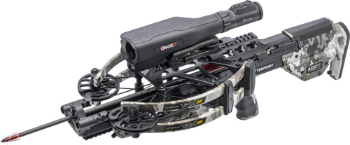 Modern compound crossbow with scope and bolt