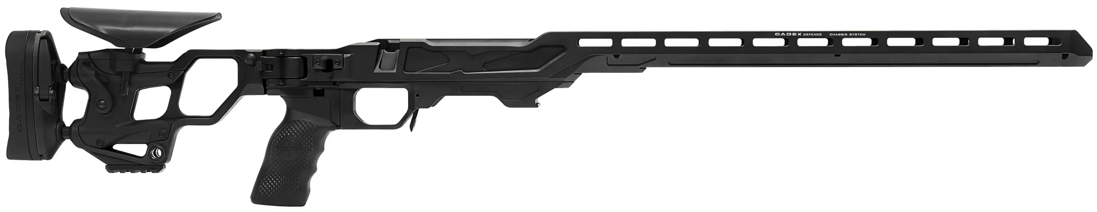 Black precision rifle chassis system