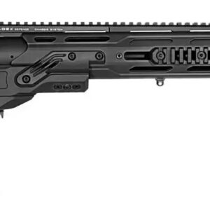 Modern tactical sniper rifle isolated on white background