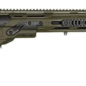 Modern tactical sniper rifle on white background